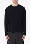 Roberto Collina Long-sleeve Crew-neck T-shirt In Blue