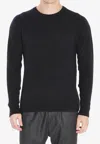Roberto Collina Crew Neck Long-sleeved Sweater In Blue