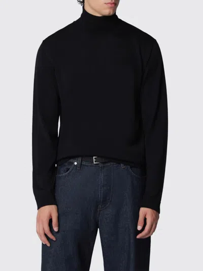 Roberto Collina Extrafine Merino Wool Long-sleeved Roll Neck In Black