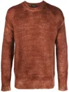 Roberto Collina Fine-knit Alpaca-blend Jumper In Orange