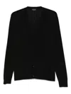 Roberto Collina Fine-knit Cardigan In Black