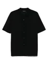 Roberto Collina T-shirt Maniche Corte In Maglia Fine Di Cotone In Black