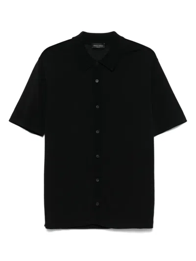 ROBERTO COLLINA FINE-KNIT SHIRT