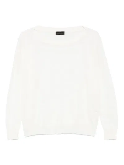 Roberto Collina Fine-knit Sweater In Neutrals