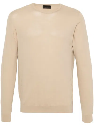 Roberto Collina Fine-knit Sweatshirt In Nude