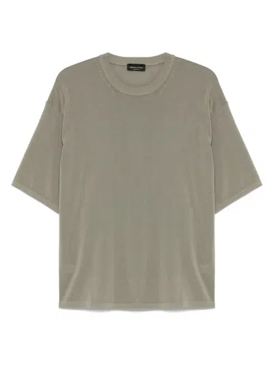 Roberto Collina Fine-knit T-shirt In Green