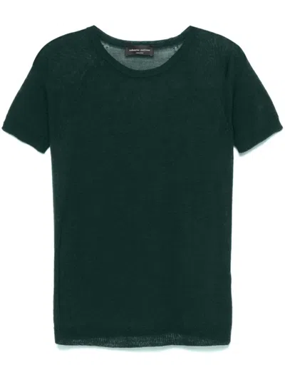 Roberto Collina Fine-knit T-shirt In Green