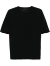 Roberto Collina Knit T-shirt In Black