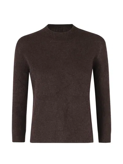 Roberto Collina Fine-knit Jumper In Brown