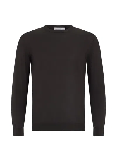Roberto Collina Fine-knit Sweater In Black