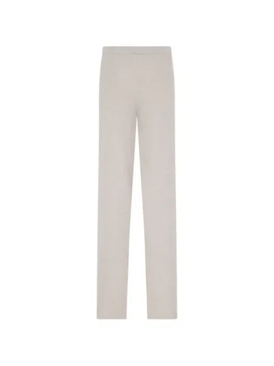 Roberto Collina Fine-knit Trousers In Neutral