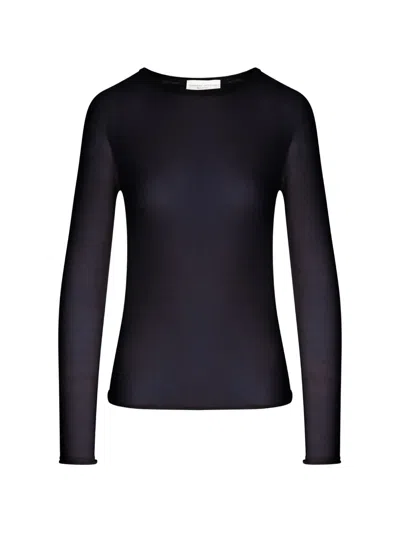 Roberto Collina Fine-knit Wool Sweater In Blue