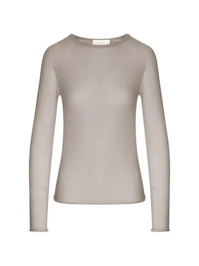 Roberto Collina Fine-knit Wool Sweater In Grey