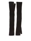 Roberto Collina Cashmere Long Muffs Accessories In Black