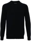 Roberto Collina Fisherman's-knit Sweater In Blue