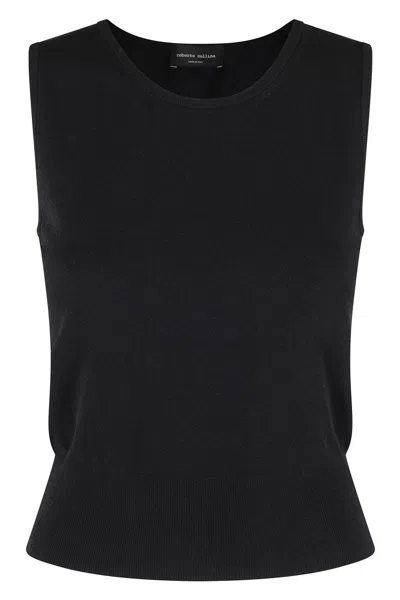 ROBERTO COLLINA ROBERTO COLLINA FITTED SLEEVELESS TOP