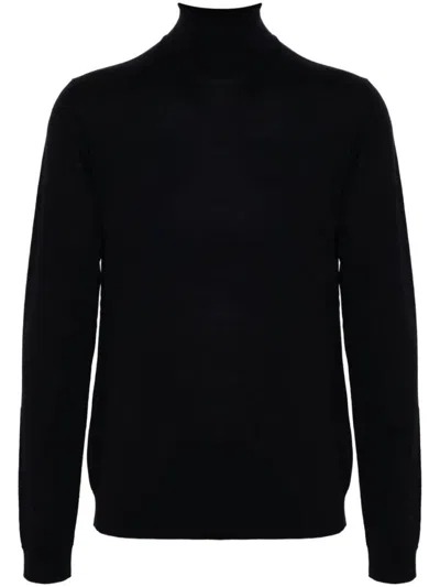 ROBERTO COLLINA FITTED TURTLENECK MERINO WOOL SWEATER