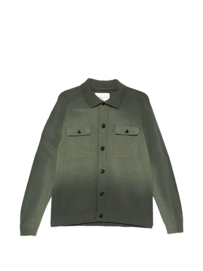 Roberto Collina Flap-pockets Cardigan In Green