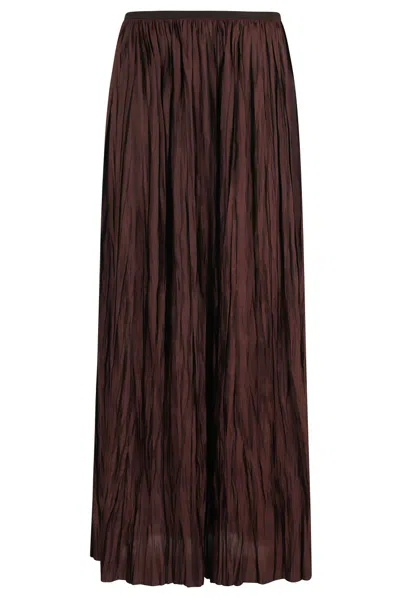 ROBERTO COLLINA ROBERTO COLLINA FLOWING SATIN-FINISH LONG PLEATED SKIRT