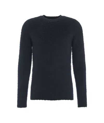 Roberto Collina Fluffy Knit Sweater In Blue