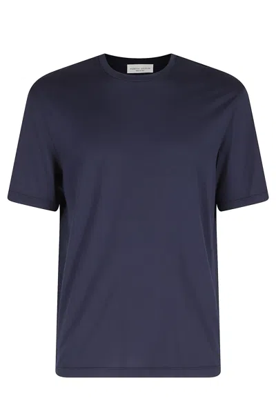 Roberto Collina Girocollo Mc In Blue