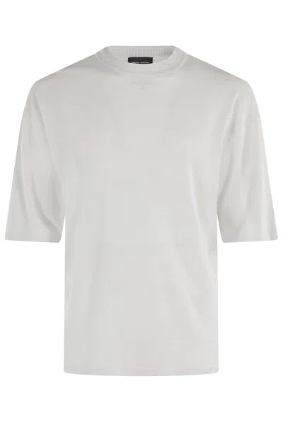 Roberto Collina Comfy Fit Crew Neck T-shirt In White