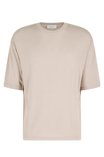 Roberto Collina Girocollo Mc Comfy Fit In Neutral