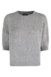 Roberto Collina Girocollo Mc In Gray