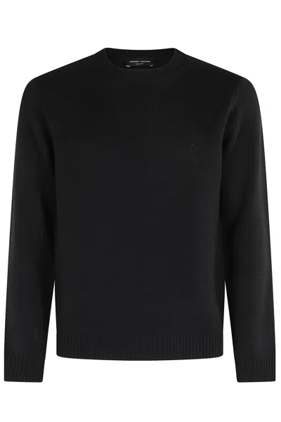 Roberto Collina Girocollo ml In Black