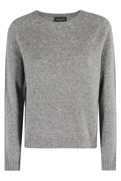 Roberto Collina Girocollo ml Comfy In Gray