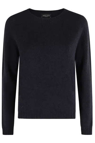 Roberto Collina Girocollo ml Comfy In Black