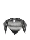 Roberto Collina Gradient-effect Triangular Scarf In Gray