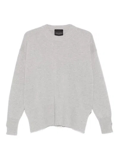 ROBERTO COLLINA ROBERTO COLLINA GRAY CASHMERE AND WOOL BLEND SWEATER