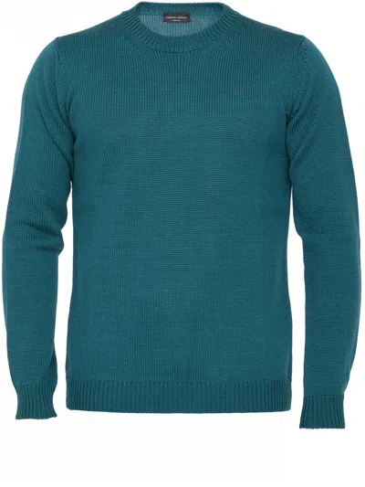 ROBERTO COLLINA ROBERTO COLLINA GREEN MERINO WOOL SWEATER