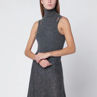 ROBERTO COLLINA ROBERTO COLLINA | GREY CASHMERE BLEND TURTLENECK TOP