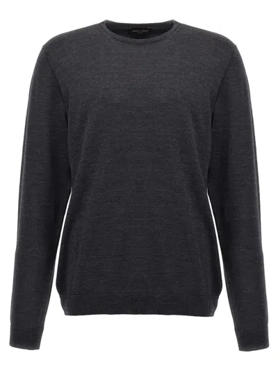 ROBERTO COLLINA GREY CREW NECK SWEATER