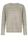 Roberto Collina Long-sleeve Knitted Pullover In Gray