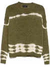 Roberto Collina Handmade Tie-dye Sweater In Green
