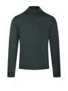Roberto Collina High-neck Fitted Sweater In Green