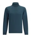 Roberto Collina High-neck Knitted Sweater In Green