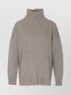 Roberto Collina Turtleneck Long-sleeved Sweater In Gray