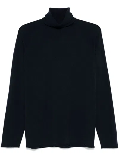 Roberto Collina High-neck Sweater In Blue