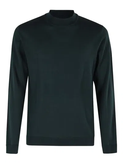 Roberto Collina High-neck Wool Sweater In Green