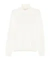Roberto Collina Turtleneck Merino Wool Sweater In White