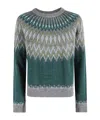 Roberto Collina Geometric Knitwear With Crew Neck And Long Sleeves In Multi