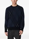 Roberto Collina Jacquard Sweater In Black