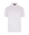 Roberto Collina Ribbed Collar Short Sleeves Polo Shirt In White