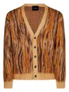 Roberto Collina Jacquard Pattern Sweater In Cammello