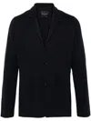 Roberto Collina Knitted Blazer In Blue