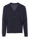 Roberto Collina Knitted Cardigan In Blue